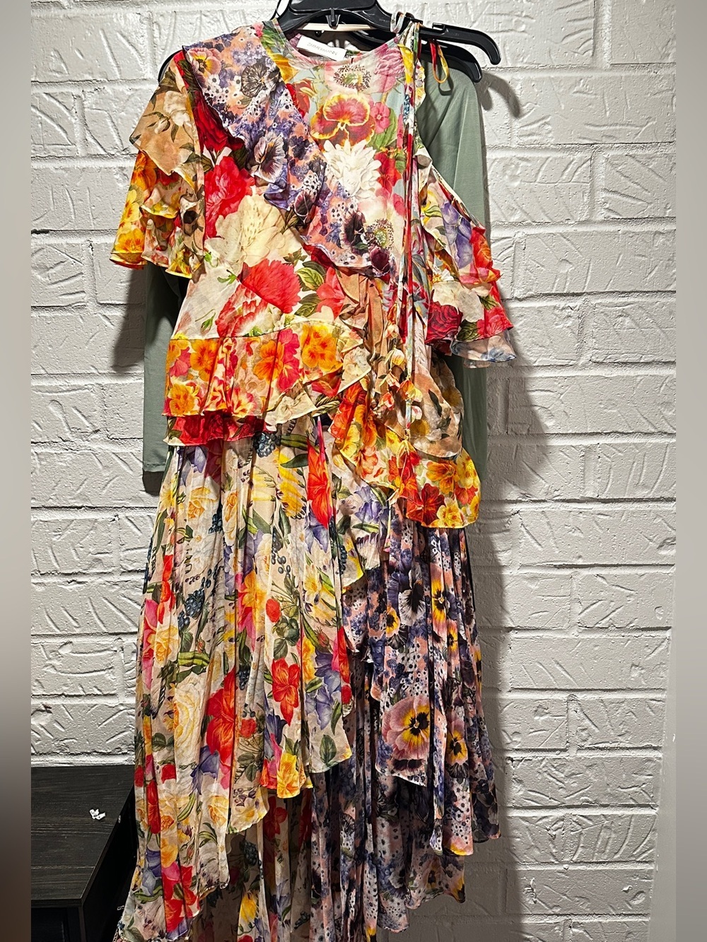 Zimmerman Wonderland Flounce Floral Tiered Dress Size 0p - Picture 5 of 12